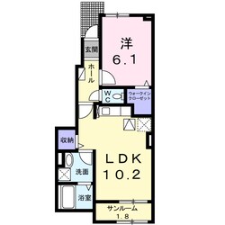 東山アパートの物件間取画像